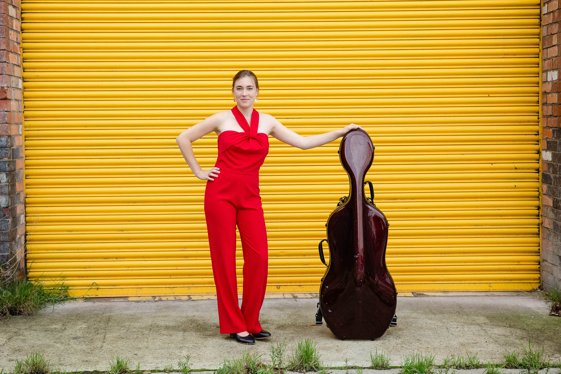 How to prepare for your personal branding photoshoot - cellist with her instrument